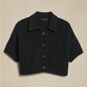 Banana Republic Cotton Cropped Resort Sweater